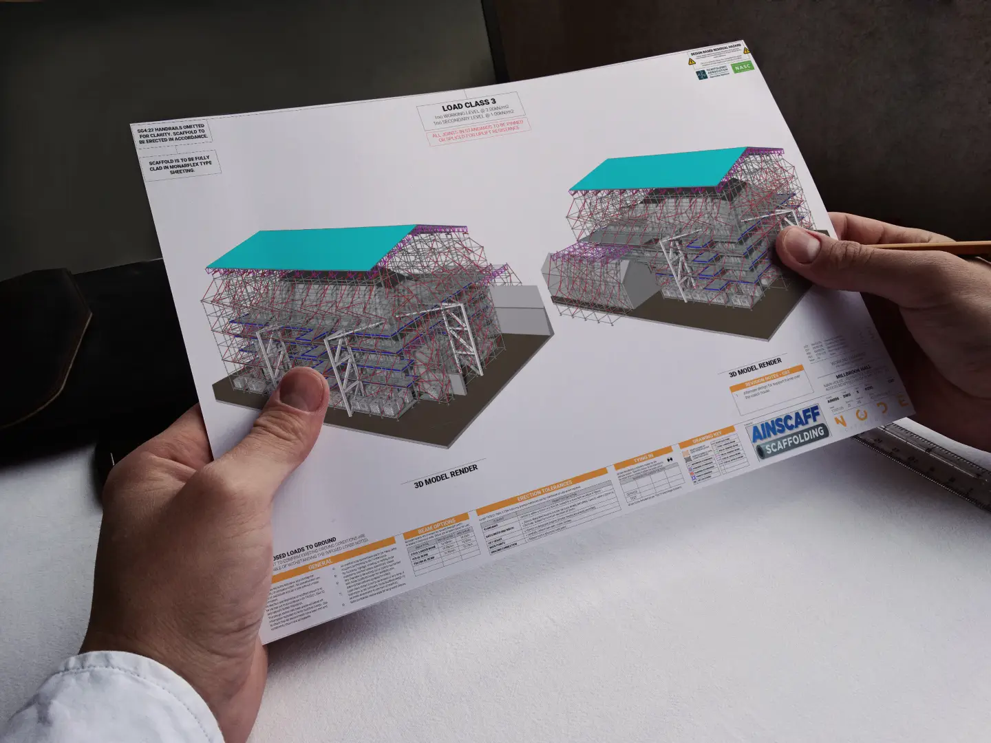 Millbrook Hall scaffold design